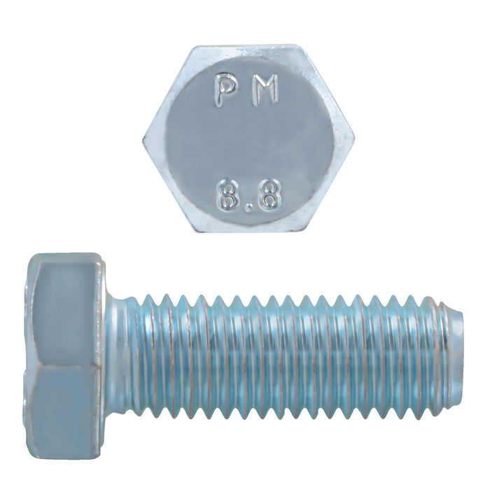 H. Paulin 608-466 Paulin M16-2.00 x 40mm Metric Hex Head Cap Screws CL 8.8 Coarse Zinc DIN933 FT 25 Pcs