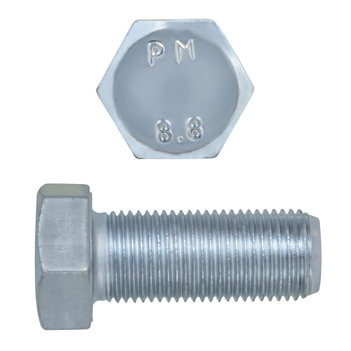 H. Paulin 609-500 Paulin M18-1.50 x 40mm Metric Hex Head Cap Screws CL 8.8 Fine Zinc DIN961 FT 25 Pcs