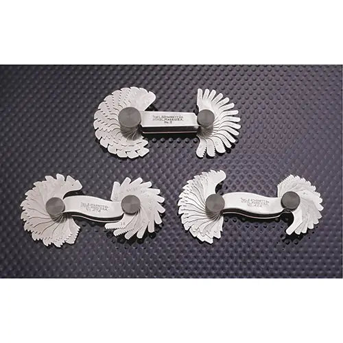 Screw Pitch Gauges - V, Unified, American National - 60° Threads - 6