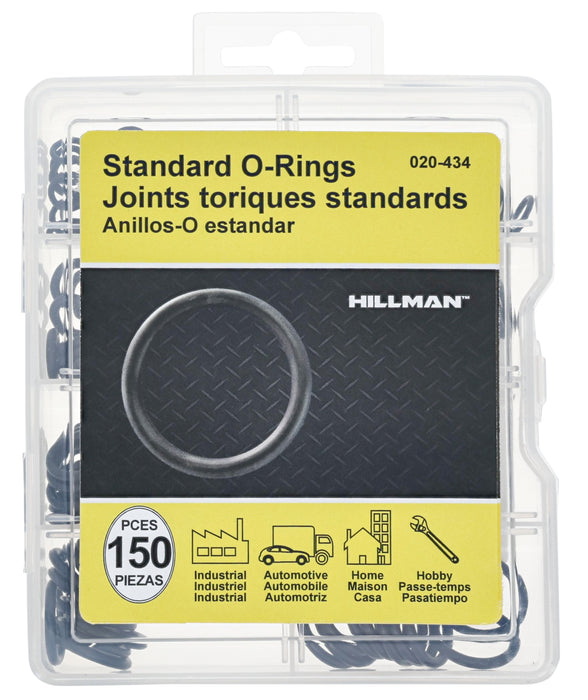 H. Paulin 020-434 Needa Standard O Ring Tray, 150 pieces