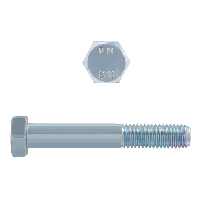 H. Paulin 608-424 Paulin M12-1.75 x 80mm Metric Hex Head Cap Screws CL 8.8 Coarse Zinc DIN931 PT 50 Pcs