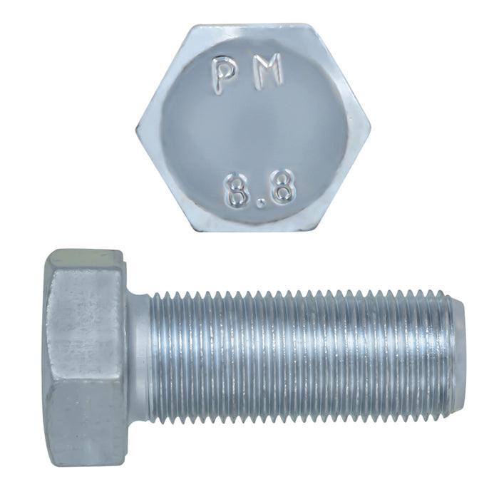 H. Paulin (680) 609-522 Paulin M20-1.50 x 50mm Metric Hex Head Cap Screws CL 8.8 Extra Fine Zinc DIN931 PT 10 Pcs