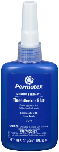 Permatex 24250 PERMATEX BLUE MEDIUM STRENGTH THREADLOCKER 50ML BOTTLE
