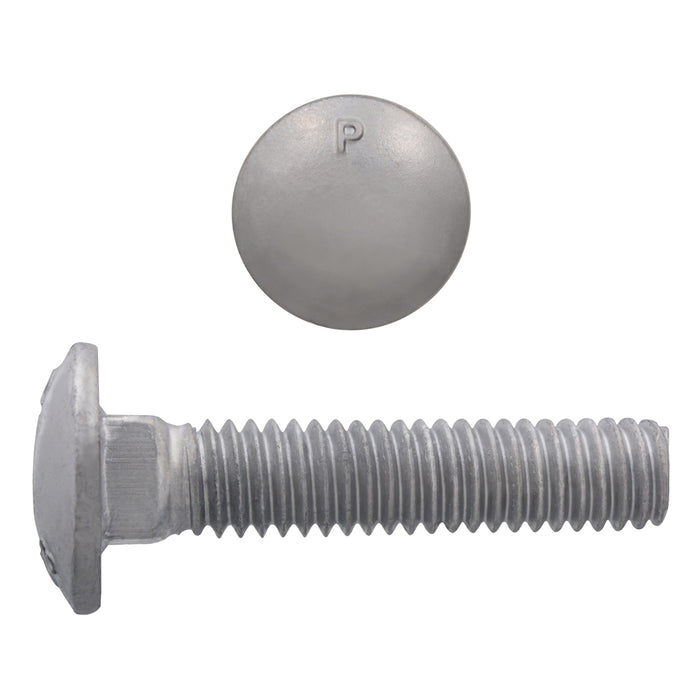 H. Paulin B852-448 Paulin 5/16"-18 x 1-1/2" Carriage Bolts Galvanized Grade 2 UNC FT 800 Pcs