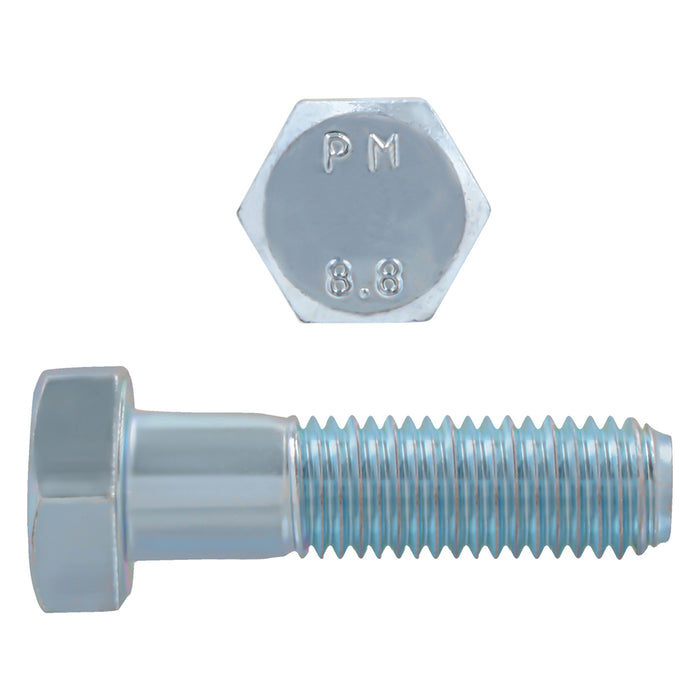 H. Paulin 608-442 Paulin M14-2.00 x 50mm Metric Hex Head Cap Screws CL 8.8 Coarse Zinc DIN931 PT 25 Pcs