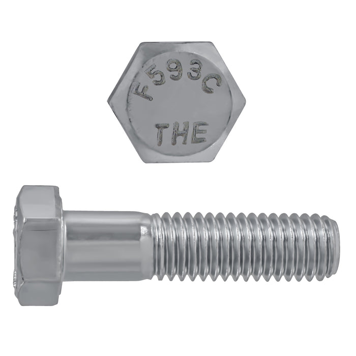 H. Paulin (680) 5000-586 Paulin 1/2"-13 x 2" Hex Head Cap Screws 18.8 Stainless UNC PT 20 Pcs