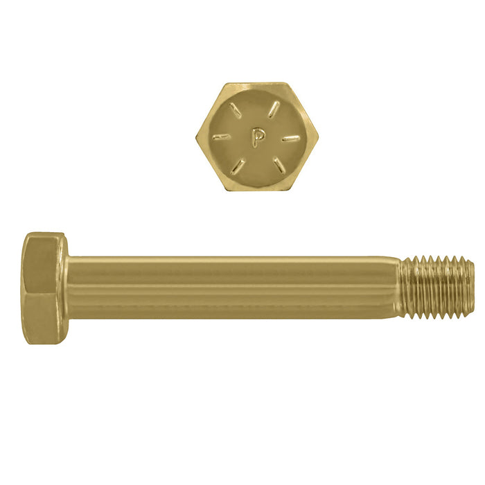 H. Paulin (680) B079-779 Paulin 7/8"-9 x 8" Hex Head Cap Screws Grade 8 UNC Zinc-Yellow PT 25 Pcs