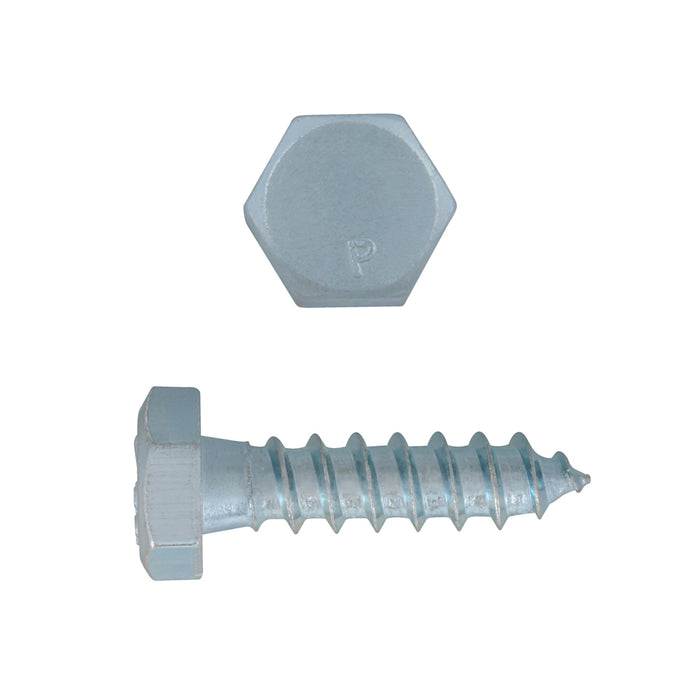 H. Paulin 135-309 Paulin 1/4" x 1" Hex Lag Bolts Steel Zinc 100 pcs