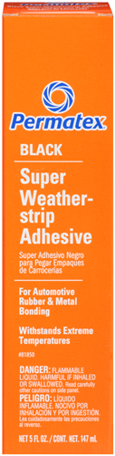 Permatex 81850 PERMATEX SUPER WEATHERSTRIP ADHESIVE - BLACK 147ML BOXED TUBE