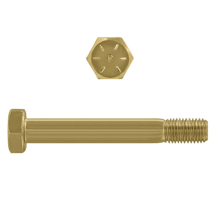 H. Paulin B079-734 Paulin 3/4"-10 x 8" Hex Head Cap Screws Grade 8 UNC Zinc-Yellow PT 35 Pcs