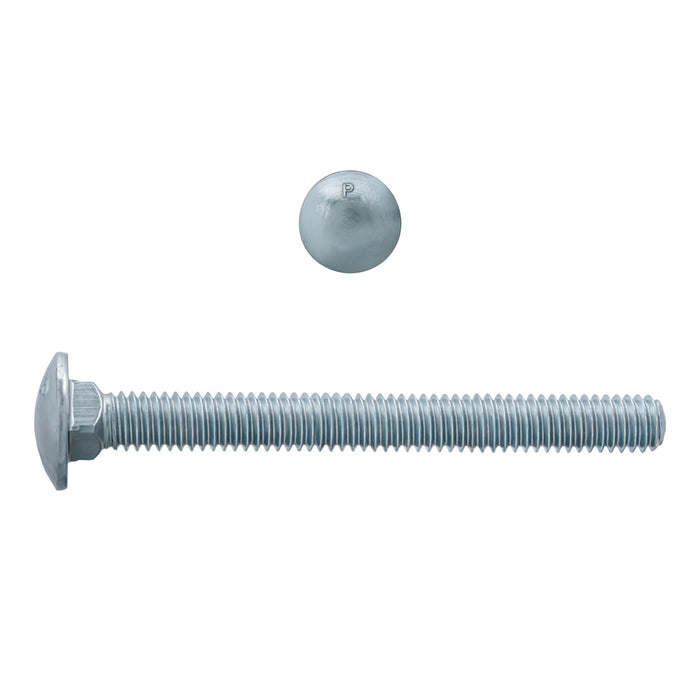 H. Paulin (680) 129-455 Paulin 5/16"-18 x 3" Carriage Bolts Zinc Grade 2 UNC FT 100 Pcs