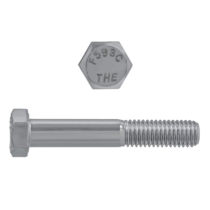 H. Paulin (680) 009-100 Paulin 1/2"-13 x 3" Hex Head Cap Screws 18.8 Stainless UNC PT 1 Pc