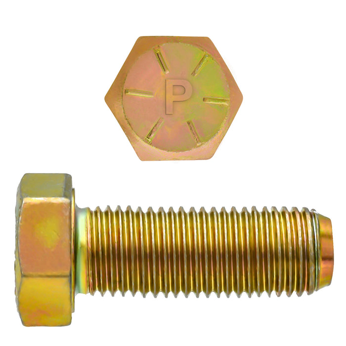 H. Paulin (680) 080-674 Paulin 5/8"-18 x 1-3/4" Hex Head Cap Screws Grade 8 UNF Zinc-Yellow FT 25 Pcs