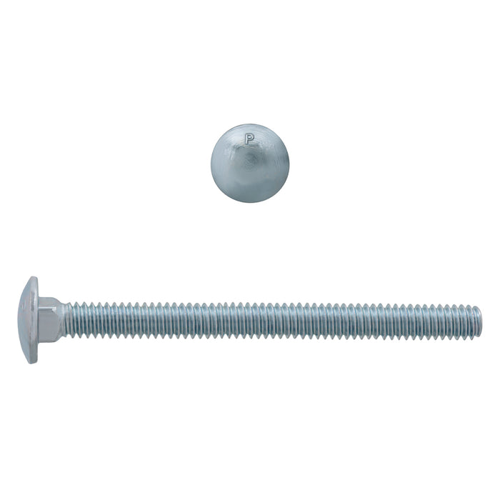 H. Paulin 129-320 Paulin 1/4"-20 x 3" Carriage Bolts Zinc Grade 2 UNC FT 100 Pcs