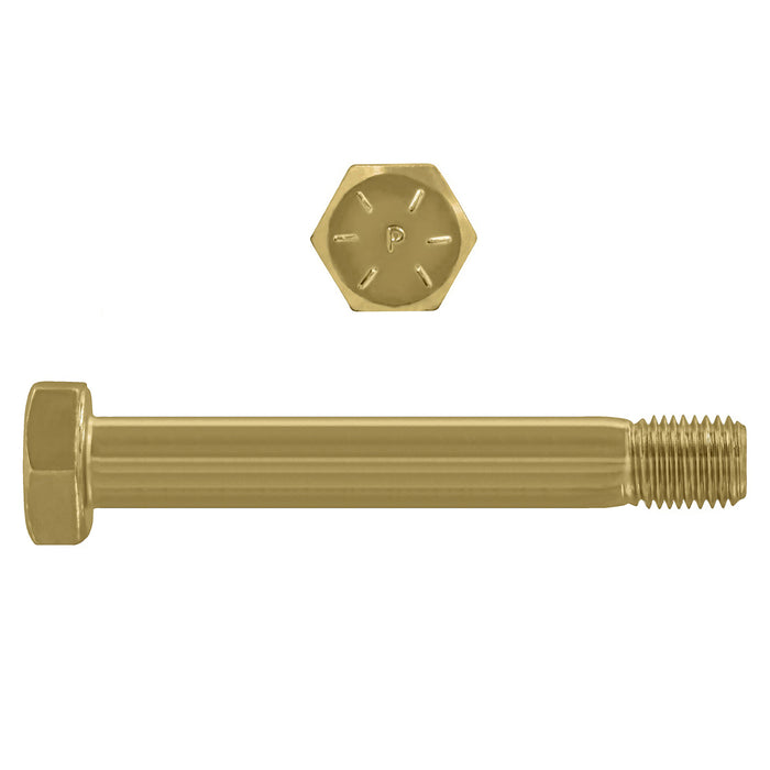 H. Paulin B079-822 Paulin 1"-8 x 9" Hex Head Cap Screws Grade 8 UNC Zinc-Yellow PT 15 Pcs