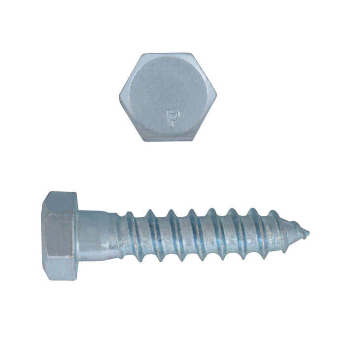 H. Paulin (680) 135-493 Paulin 3/8" x 1-1/2" Hex Lag Bolts Steel Zinc 100 pcs
