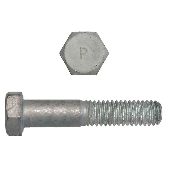 H. Paulin (680) 850-496 Paulin 3/8"-16 x 2" Hex Head Cap Screws Grade 2 UNC Galvanized PT 100 Pcs