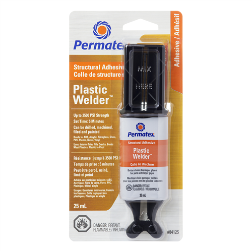 Permatex (610) 84125 PERMATEX PLASTIC WELDER 5 MINUTE EPOXY 25ML SYRINGE