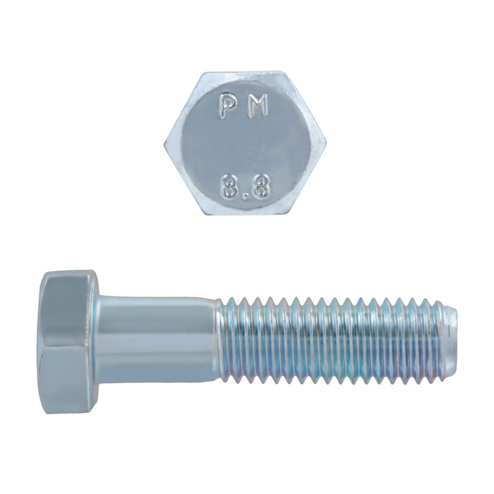 H. Paulin (680) 009-247 Paulin M12-1.75 x 50mm Metric Hex Head Cap Screws CL 8.8 Coarse Zinc DIN931 PT 2 Pcs
