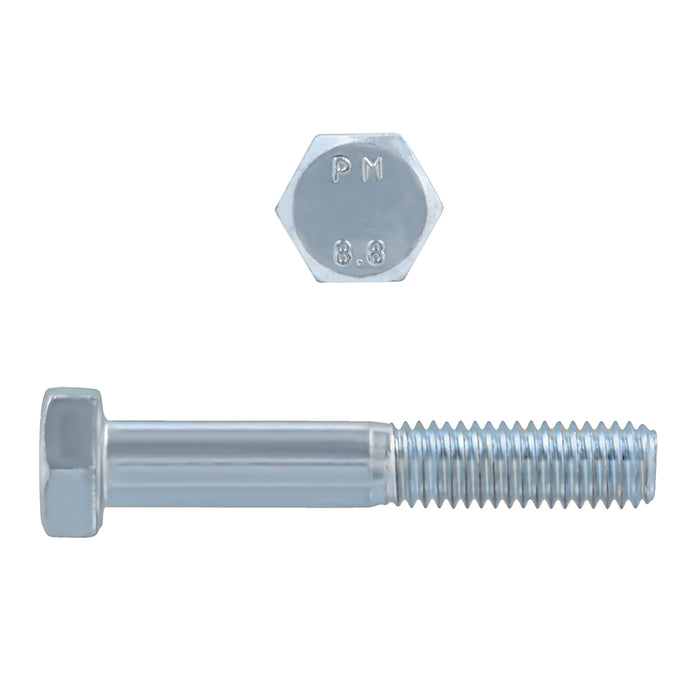 H. Paulin 009-235 Paulin M8-1.25 x 50mm Metric Hex Head Cap Screws CL 8.8 Coarse Zinc DIN931 PT 4 Pcs