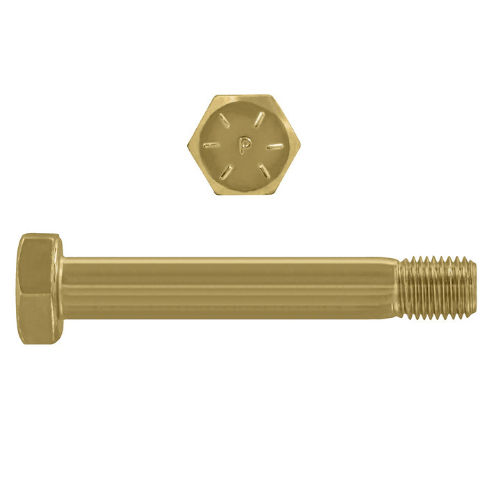 H. Paulin B079-821 Paulin 1"-8 x 8-1/2" Hex Head Cap Screws Grade 8 UNC Zinc-Yellow PT 18 Pcs