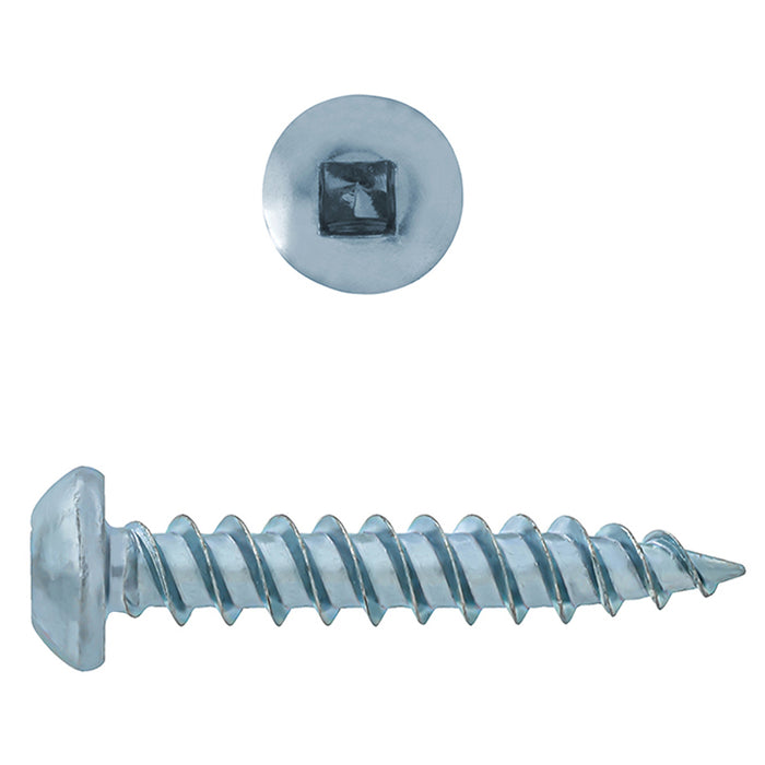 H. Paulin (680) 198-087 Paulin No.6 X 1/2" Round Square Head Wood Screws Zinc 100pcs
