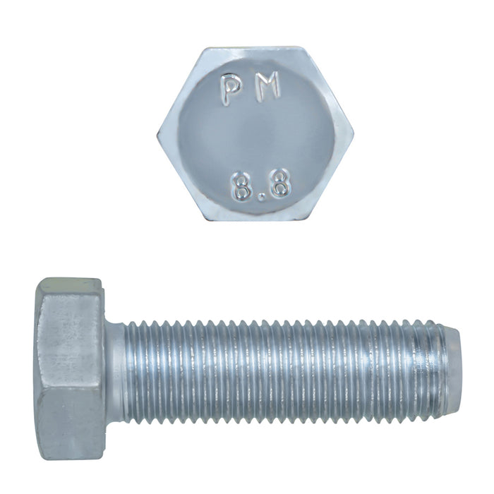 H. Paulin 024-133 Paulin M10-1.25 x 35mm Metric Hex Head Cap Screws CL 8.8 Fine Zinc DIN961 FT 4 Pcs