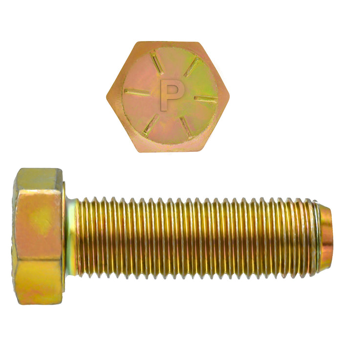 H. Paulin B080-675 Paulin 5/8"-18 x 2" Hex Head Cap Screws Grade 8 UNF Zinc-Yellow FT 175 Pcs