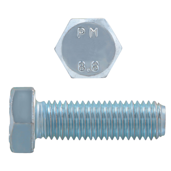 H. Paulin (680) 608-467 Paulin M16-2.00 x 45mm Metric Hex Head Cap Screws CL 8.8 Coarse Zinc DIN933 FT 25 Pcs