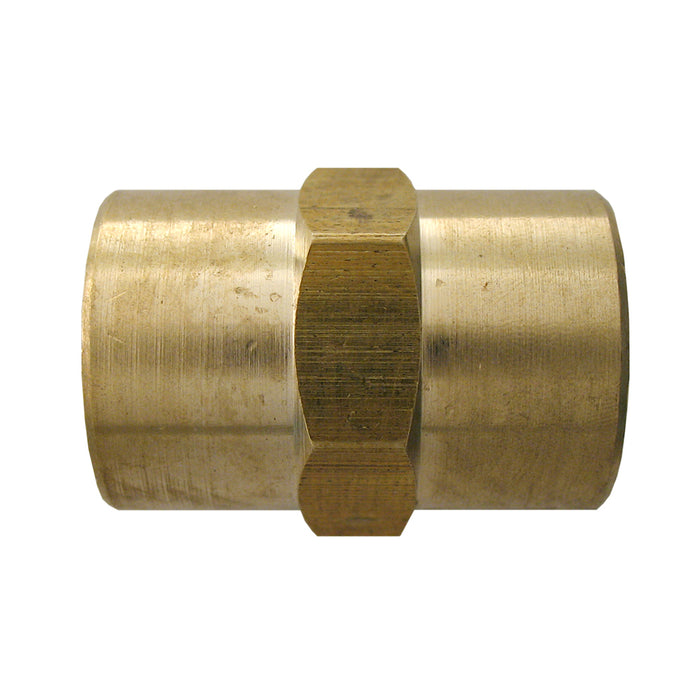 H. Paulin 009-420 Dominion 1/8" Pipe Coupling Brass 2Pcs