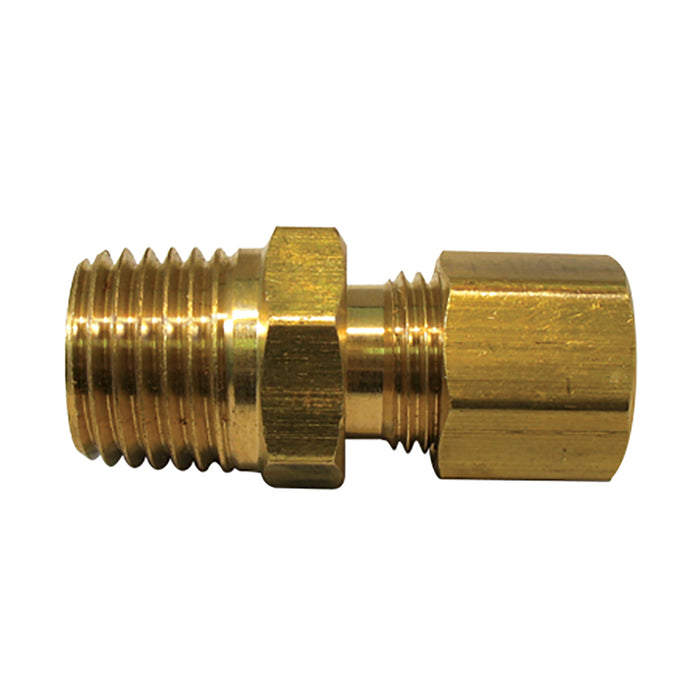 H. Paulin 009-405 Dominion A= 1/4" B= 1/8" Compression connector- tube to male pipe Brass 1Pcs