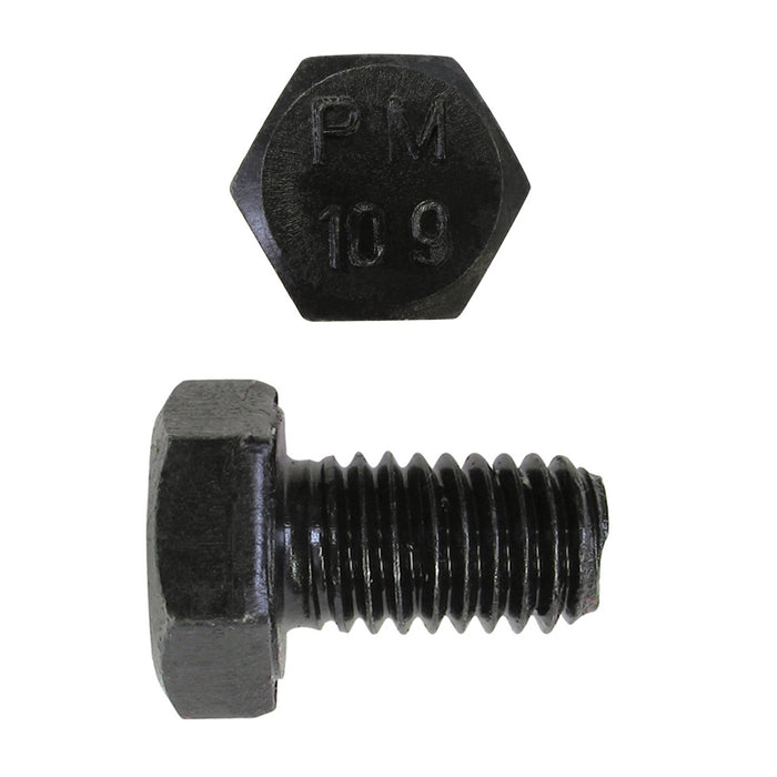 H. Paulin 612-364 Paulin M10-1.50 x 16mm Metric Hex Head Cap Screws CL 10.9 Coarse Bare Metal DIN933 FT 100 Pcs