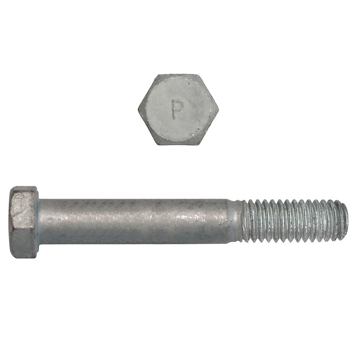 H. Paulin (680) 850-324 Paulin 1/4"-20 x 4" Hex Head Cap Screws Grade 2 UNC Galvanized PT 100 Pcs