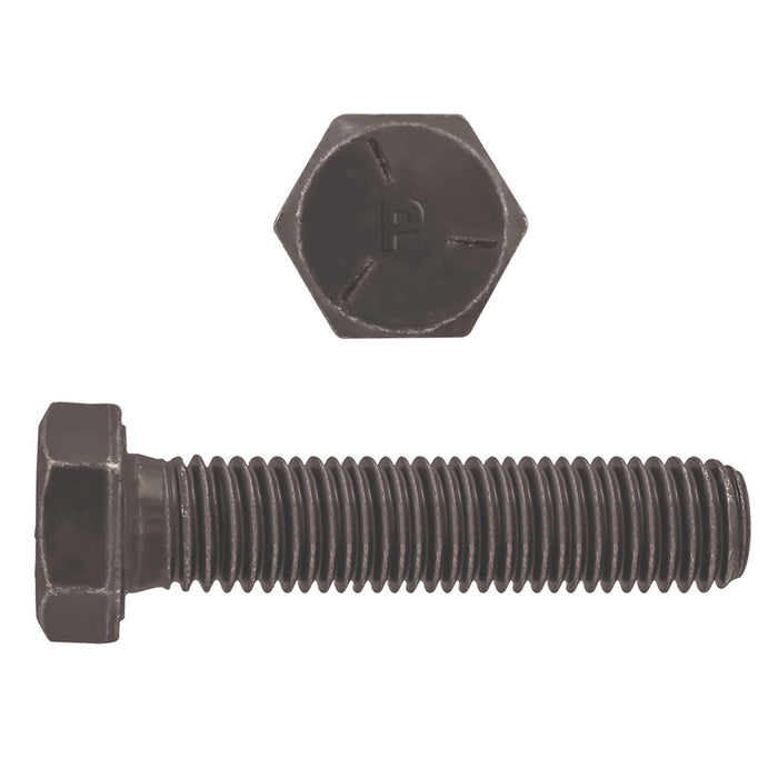 H. Paulin (680) B073-847 Paulin 1-1/8"-7 x 3" Hex Head Cap Screws Grade 5 UNC Bare Metal FT 30 Pcs