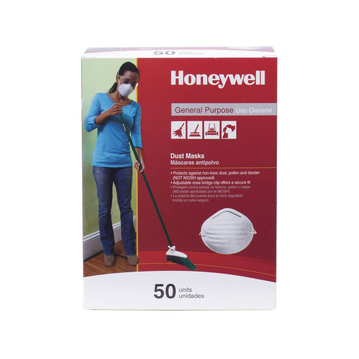 North Safety RWS-54001 Honeywell Nuisance Disposable Dust Mask, Box of 50 (RWS-54001)