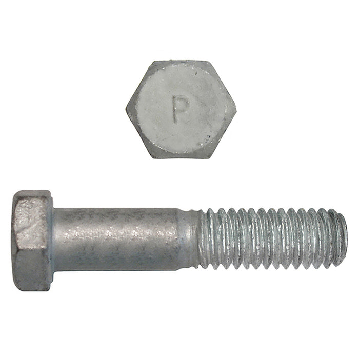 H. Paulin 850-590 Paulin 1/2"-13 x 3" Hex Head Cap Screws Grade 2 UNC Galvanized PT 50 Pcs