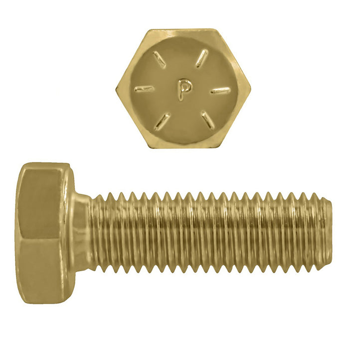 H. Paulin (680) 079-579 Paulin 1/2"-13 x 1" Hex Head Cap Screws Grade 8 UNC Zinc-Yellow FT 50 Pcs