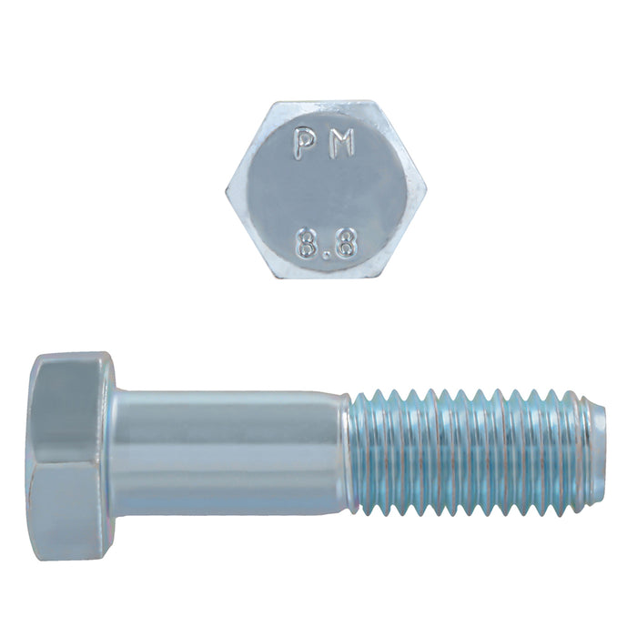 H. Paulin (680) 608-504 Paulin M18-2.50 x 60mm Metric Hex Head Cap Screws CL 8.8 Coarse Zinc DIN931 PT 25 Pcs