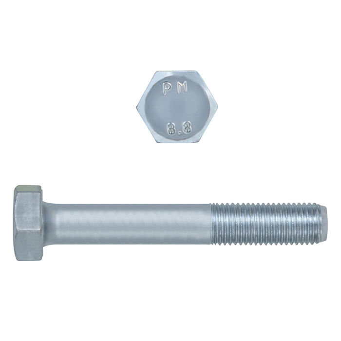 H. Paulin (680) 609-380 Paulin M10-1.25 x 80mm Metric Hex Head Cap Screws CL 8.8 Fine Zinc DIN960 PT 25 Pcs
