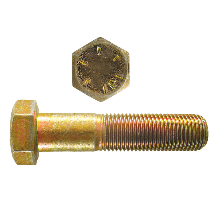 H. Paulin (680) B080-678 Paulin 5/8"-18 x 2-3/4" Hex Head Cap Screws Grade 8 UNF Zinc-Yellow PT 125 Pcs