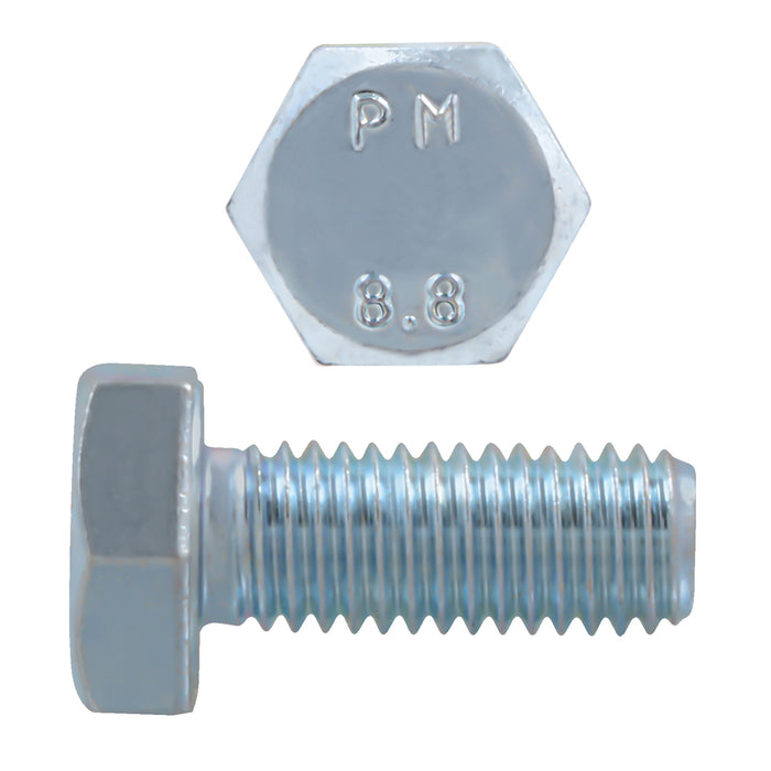 H. Paulin (680) 009-237 Paulin M10-1.50 x 25mm Metric Hex Head Cap Screws CL 8.8 Coarse Zinc DIN933 FT 4 Pcs