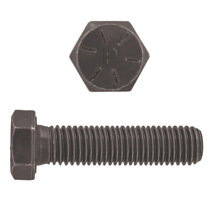 H. Paulin B077-805 Paulin 1"-8 x 2-1/2" Hex Head Cap Screws Grade 8 UNC Bare Metal FT 45 Pcs