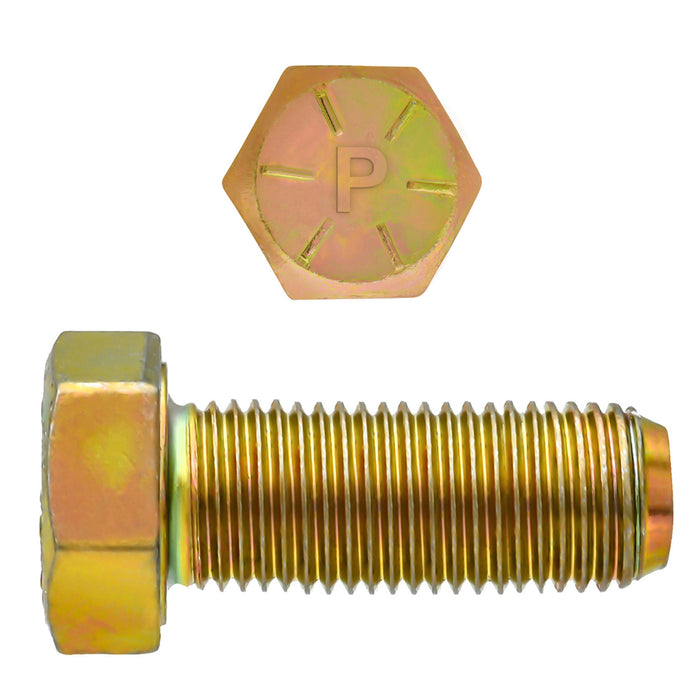 H. Paulin 080-803 Paulin 1"-12 x 2" Hex Head Cap Screws Grade 8 UNF Zinc FT 20 Pcs