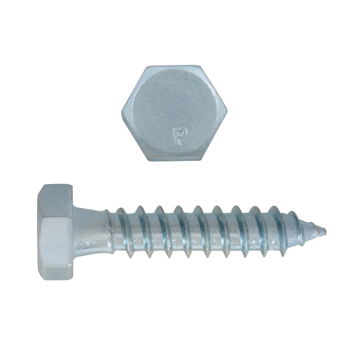 H. Paulin 135-448 Paulin 5/16" x 1-1/2" Hex Lag Bolts Steel Zinc 100 pcs