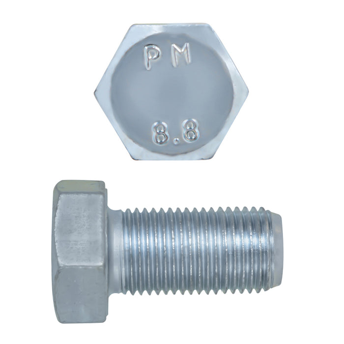 H. Paulin 609-464 Paulin M16-1.50 x 30mm Metric Hex Head Cap Screws CL 8.8 Fine Zinc DIN961 FT 25 Pcs
