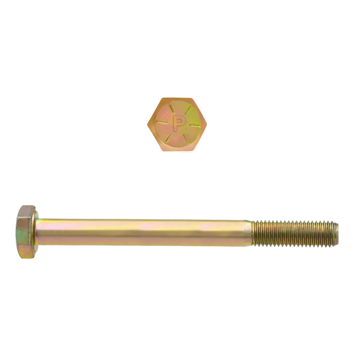 H. Paulin 080-324 Paulin 1/4"-28 x 4" Hex Head Cap Screws Grade 8 UNF Zinc-Yellow PT 100 Pcs