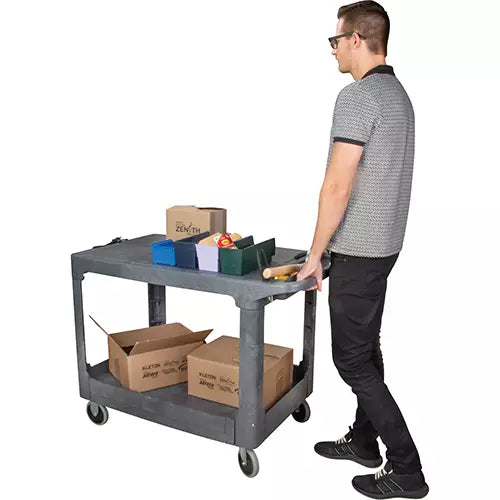 Flat-Shelf Utility Service Cart - MP642