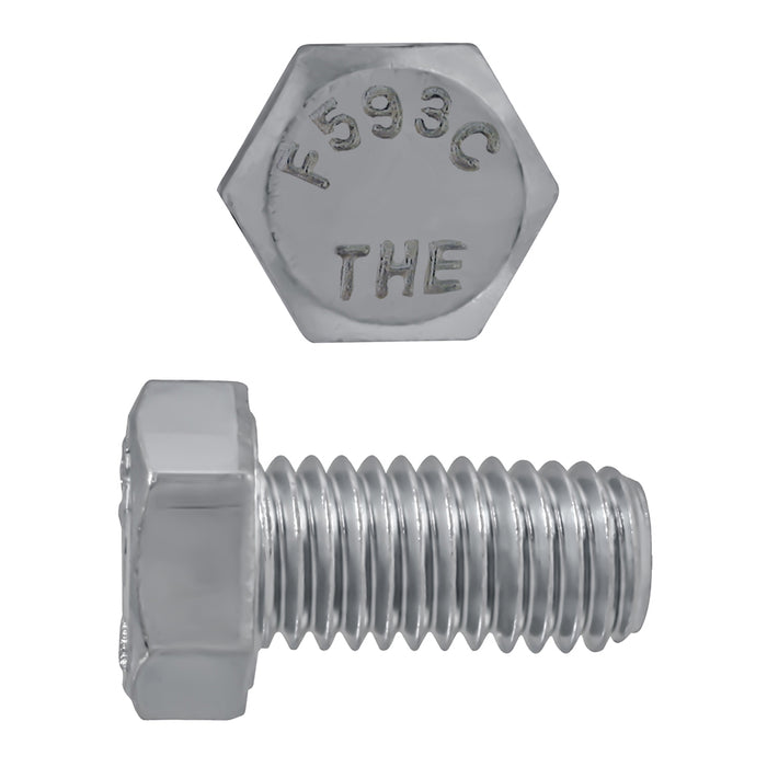 H. Paulin 009-097 Paulin 1/2"-13 x 1" Hex Head Cap Screws 18.8 Stainless UNC FT 2 Pcs