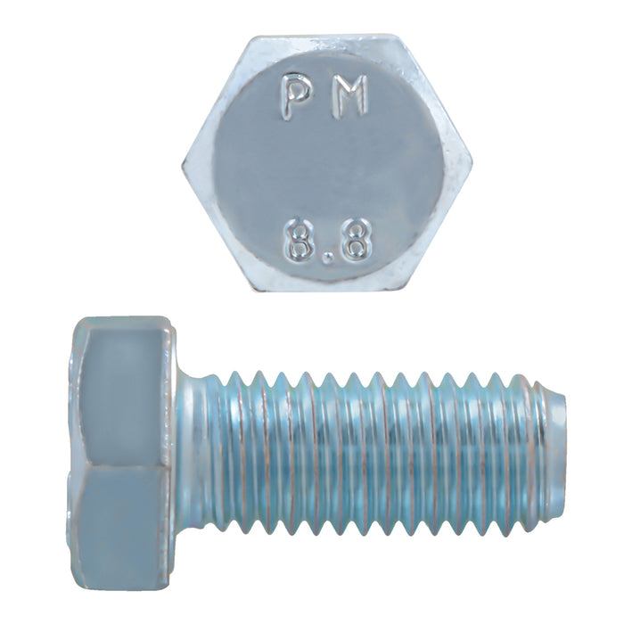 H. Paulin (680) 608-438 Paulin M14-2.00 x 30mm Metric Hex Head Cap Screws CL 8.8 Coarse Zinc DIN933 FT 25 Pcs