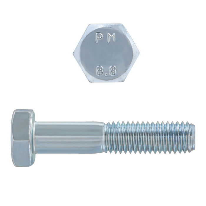 H. Paulin 009-241 Paulin M10-1.50 x 50mm Metric Hex Head Cap Screws CL 8.8 Coarse Zinc DIN931 PT 2 Pcs